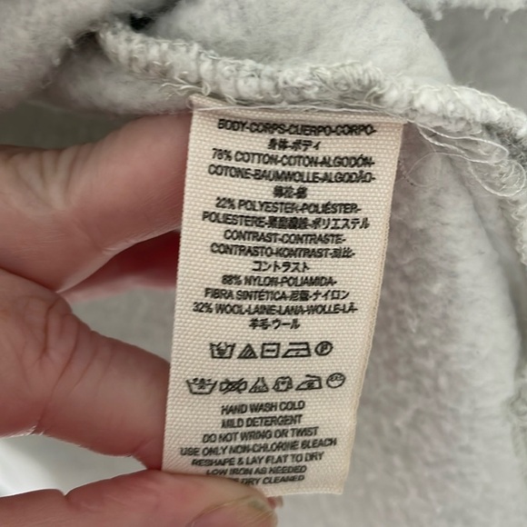 Free People Snow Bunny Fair Isle Sweater. Gray & Taupe. Size XS - Picture 11 of 11